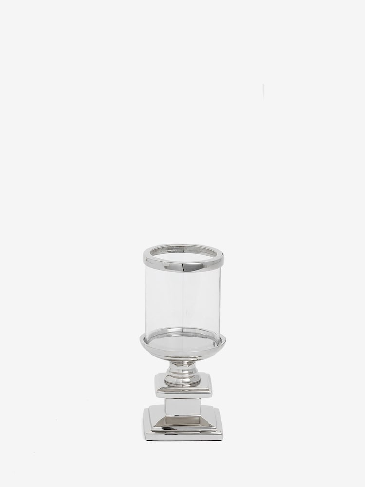 Laura Ashley Silver Glass and Silver Hurricane - Image 7 of 7 Laura Ashley Silver Glass and Silver Hurricane - Image 7 of 7
