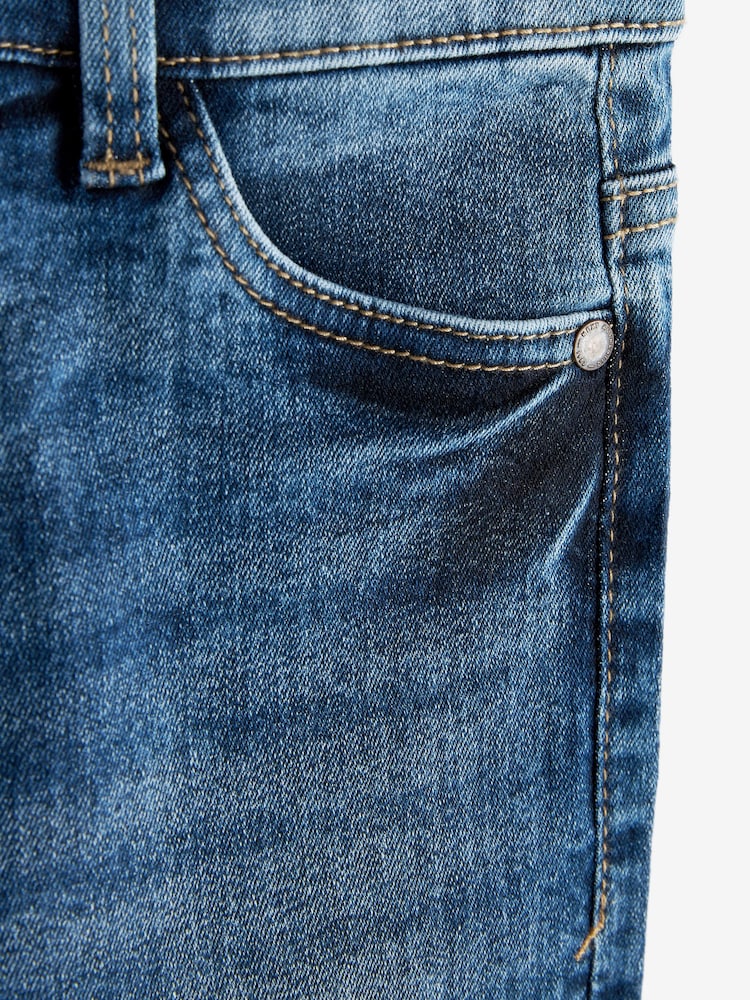 Blue Acid Wash Tapered Fit Stretch Jeans (3-16yrs) - Image 5 of 5