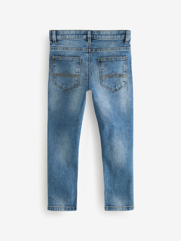 Blue Acid Wash Skinny Fit Stretch Jeans (3-17yrs) - Image 2 of 4