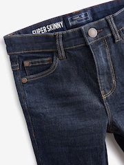 Blue Dark Super Skinny Fit Stretch Jeans (3-16yrs) - Image 4 of 4