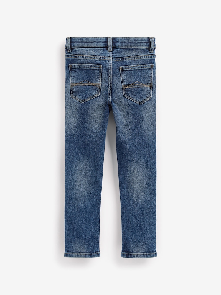 Blue Acid Wash Super Skinny Fit Stretch Jeans (3-16yrs) - Image 2 of 3