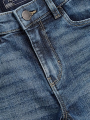 Blue Acid Wash Super Skinny Fit Stretch Jeans (3-16yrs) - Image 3 of 3