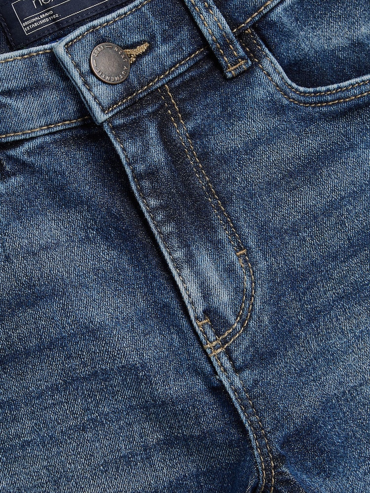 Blue Acid Wash Super Skinny Fit Stretch Jeans (3-16yrs) - Image 3 of 3
