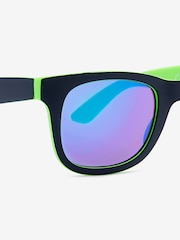 Lime Green/ Black Preppy Style Sunglasses - Image 4 of 5