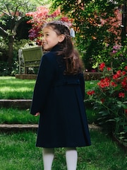 Trotters London Blue Wool Classic Coat - Image 4 of 6