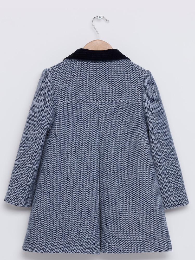 Trotters London Blue Matilda Swing Coat - Image 3 of 3