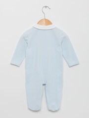 Trotters London Blue Stripe Hugo Sleepsuit - Image 3 of 4