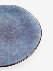 Blue Ceramic Organic Decorative Bowl - Image 4 of 4