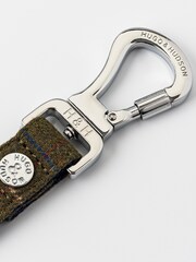 Green Hugo & Hudson Green Checked Tweed Dog Lead - Image 3 of 4