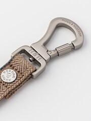 Brown Hugo & Hudson Brown Checked Herringbone Dog Lead - Image 3 of 4