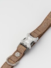 Brown Hugo & Hudson Brown Checked Herringbone Dog Lead - Image 4 of 4
