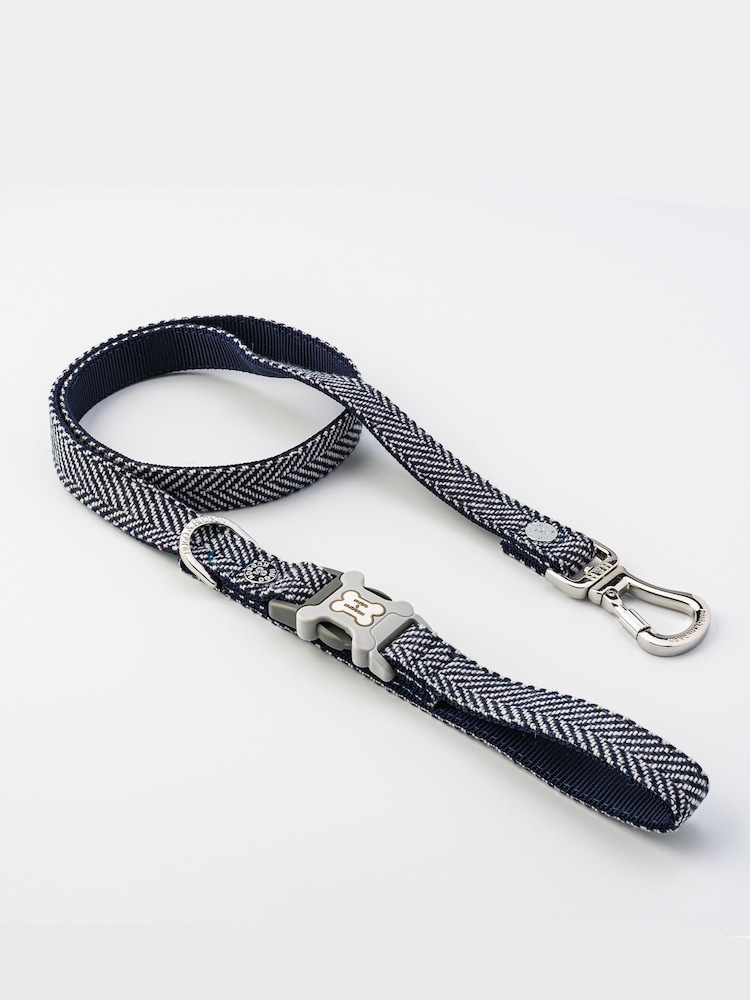 Blue Hugo & Hudson Blue Herringbone Dog Lead - Image 2 of 5