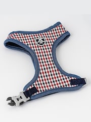 Blue Hugo & Hudson Blue Checked Dog Harness - Image 2 of 4