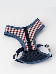 Blue Hugo & Hudson Blue Checked Dog Harness - Image 3 of 4