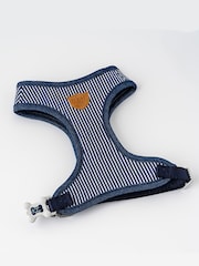 Blue Hugo & Hudson Blue Stripe Dog Harness - Image 1 of 3