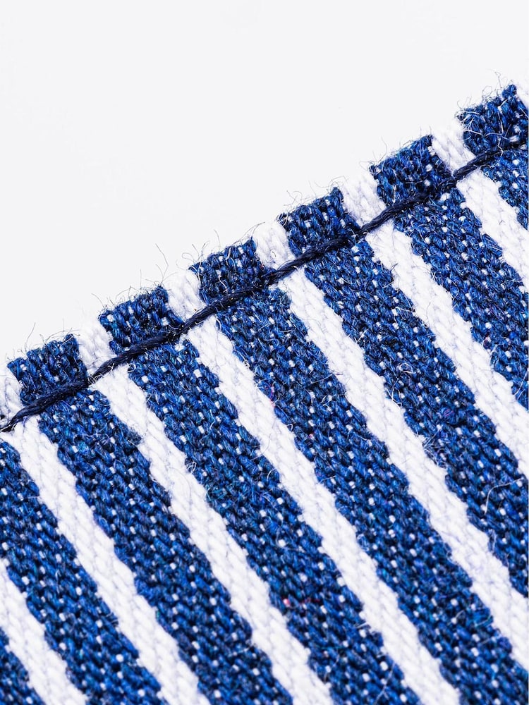 Blue Hugo & Hudson Blue Navy Stripe Dog Collar - Image 4 of 4