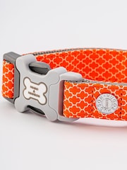 Orange Hugo & Hudson Orange Orange Geometric Dog Collar - Image 2 of 4