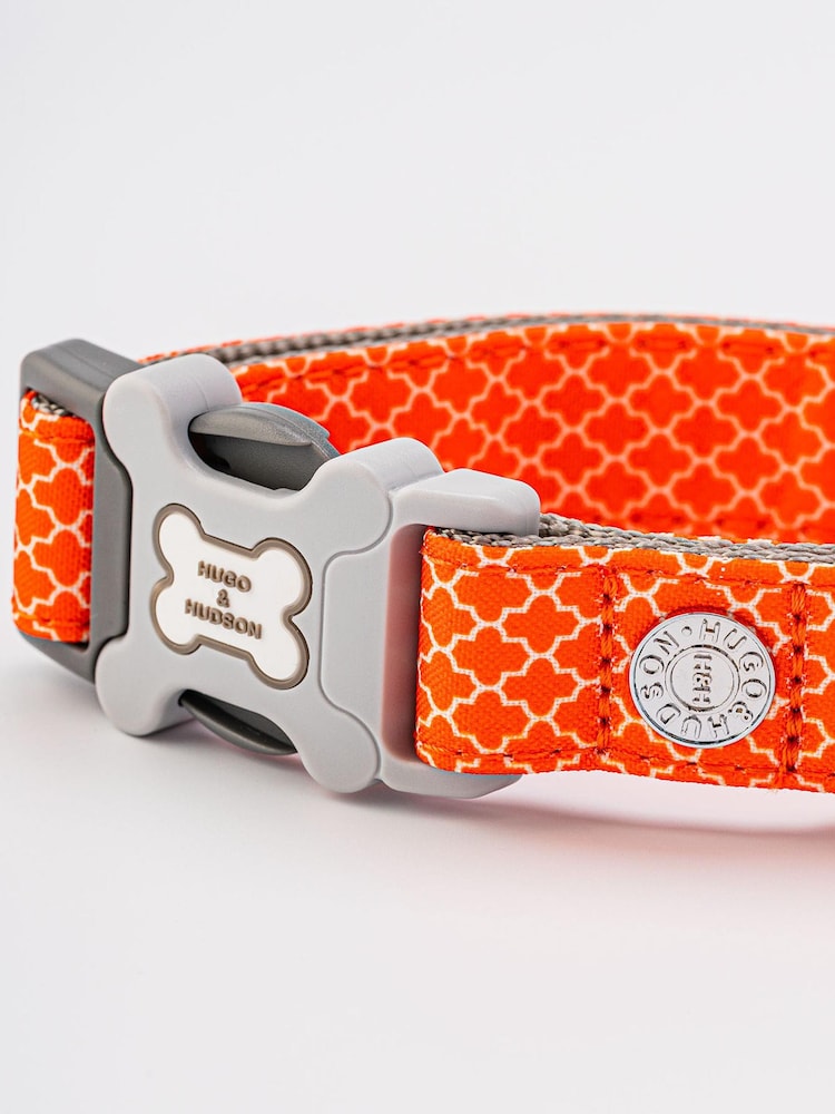 Orange Hugo & Hudson Orange Orange Geometric Dog Collar - Image 2 of 4