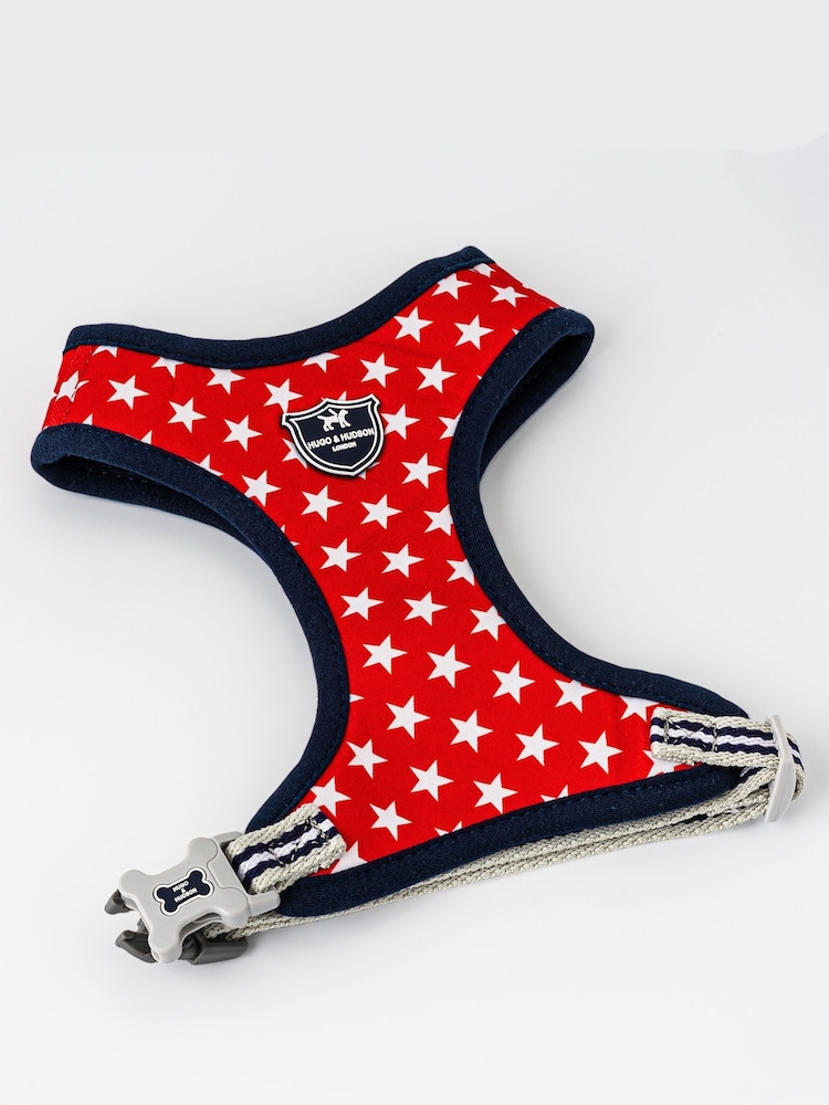 Red Hugo & Hudson Red Star Dog Harness - Image 2 of 4