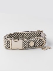 Grey Hugo & Hudson Grey Herringbone Dog Collar - Image 2 of 4