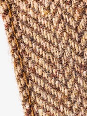 Brown Hugo & Hudson Brown Checked Herringbone Dog Collar - Image 4 of 4