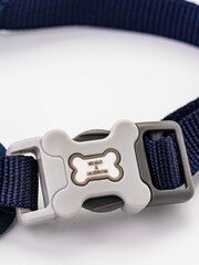 Blue Hugo & Hudson Blue Herringbone Dog Harness - Image 4 of 4