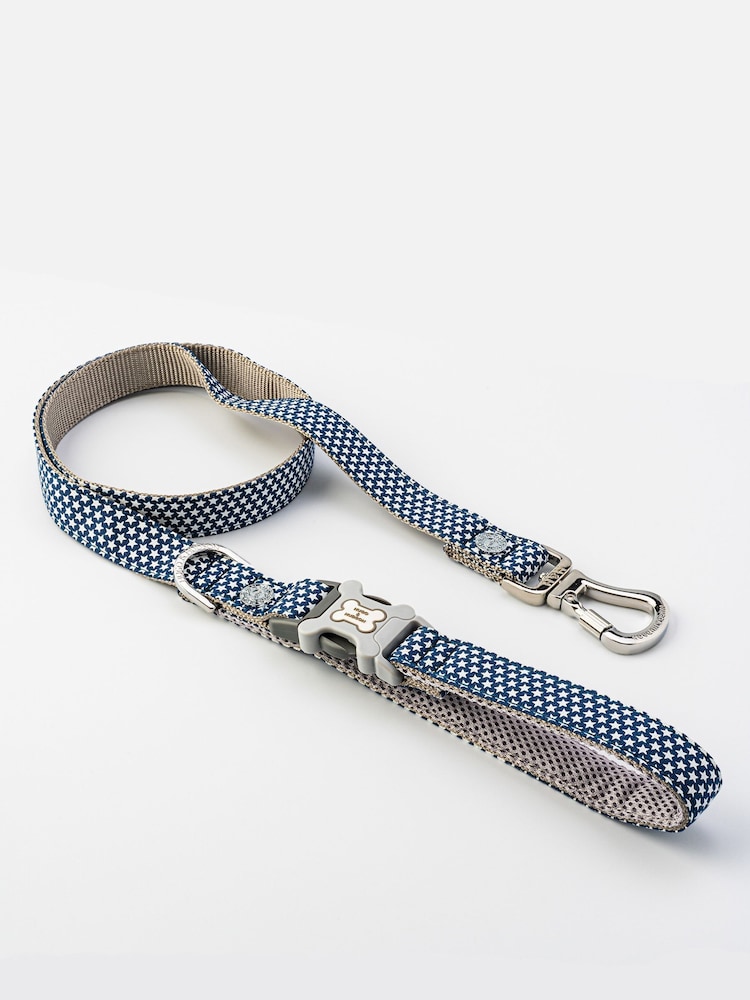 Blue Hugo & Hudson Blue Navy Star Dog Lead - Image 2 of 4