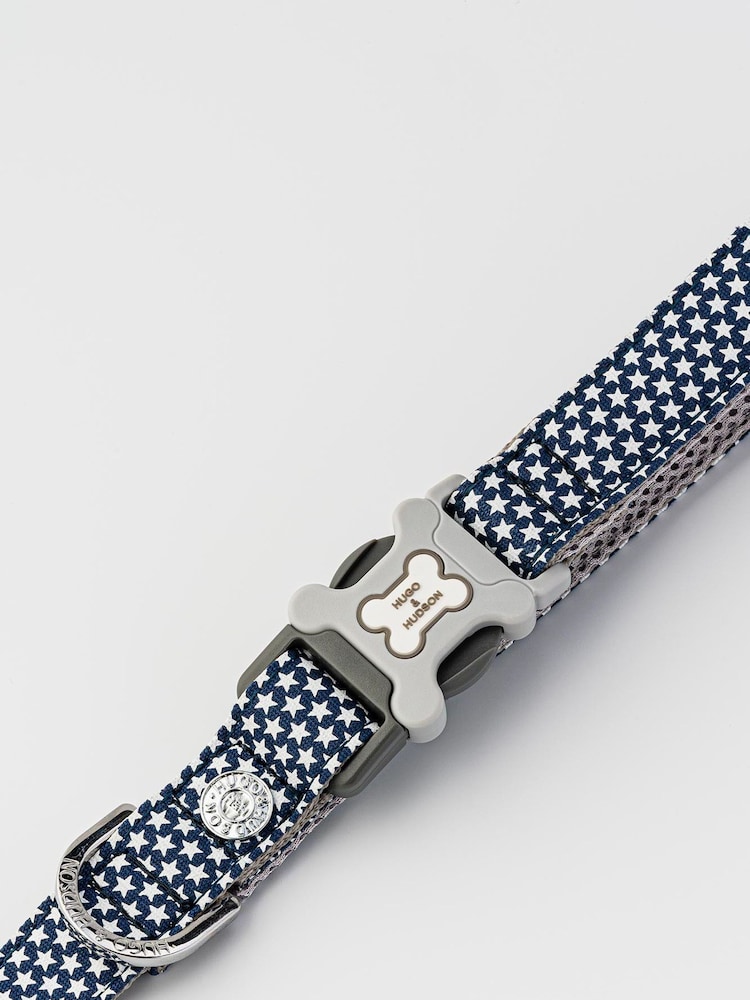 Blue Hugo & Hudson Blue Navy Star Dog Lead - Image 4 of 4