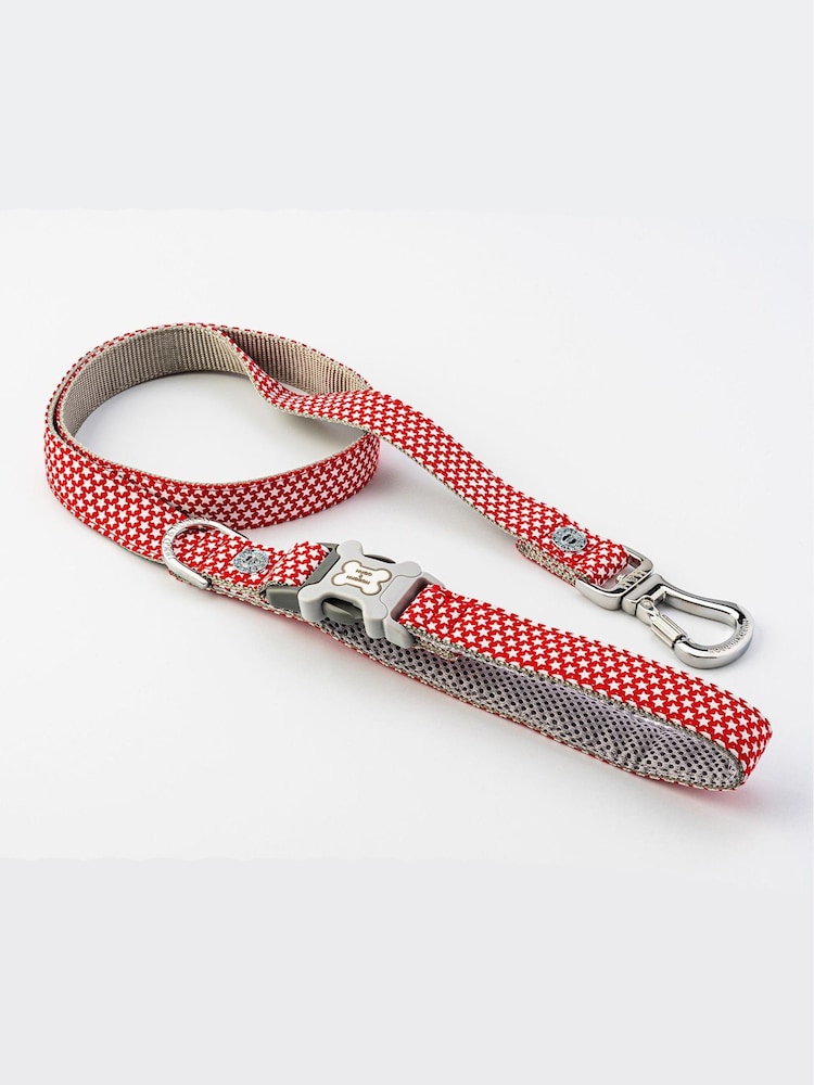 Red Hugo & Hudson Red Star Dog Lead - Image 2 of 4