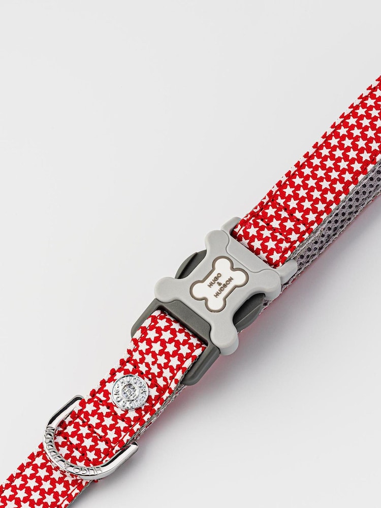 Red Hugo & Hudson Red Star Dog Lead - Image 4 of 4
