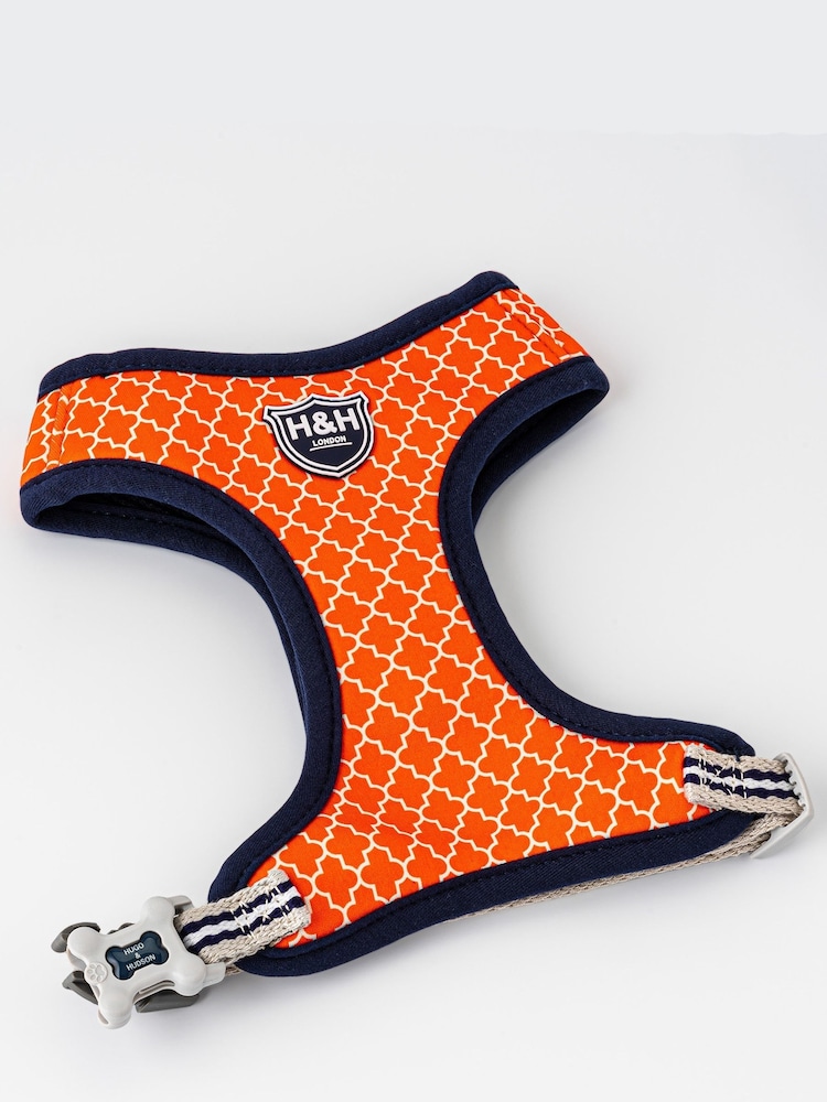 Orange Hugo & Hudson Orange Geometric Dog Harness - Image 2 of 4