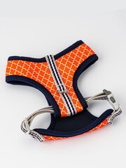 Orange Hugo & Hudson Orange Geometric Dog Harness - Image 3 of 4