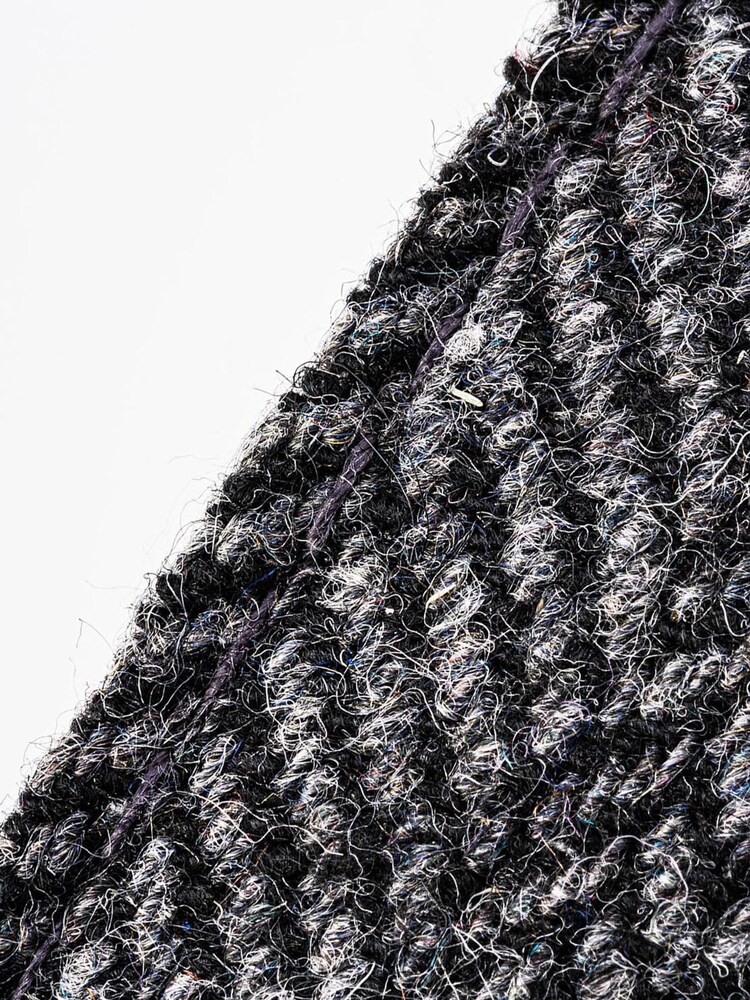 Grey Hugo & Hudson Grey Checked Herringbone Dog Collar - Image 4 of 4