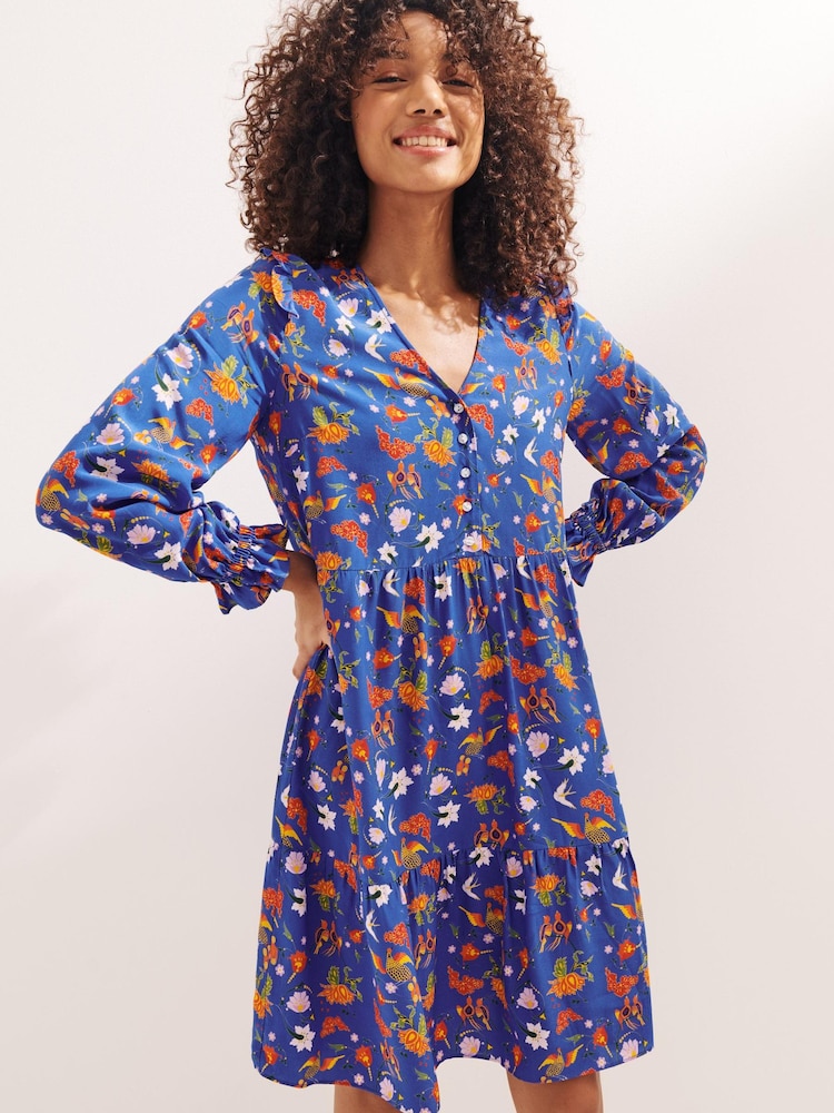 Paolita x Label Bue Mini Tiered Dress - Image 1 of 4