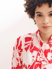 Label Collection Womens Red/White Floral Print Dress - Image 2 of 5