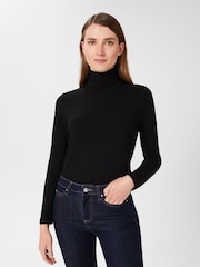 Hobbs Black Roll Neck Mischa Jumper - Image 1 of 4