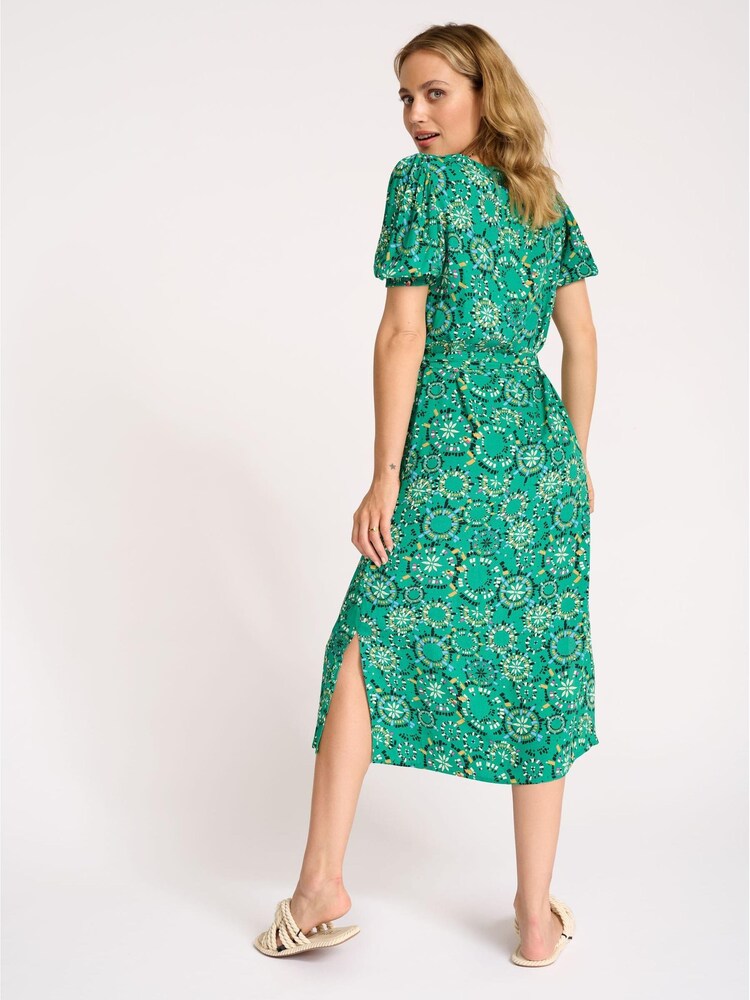 Pom Amsterdam Green Sunny World Vivid Printed Dress - Image 2 of 4