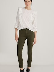 Springfield Slim Green Sustainable Wash Colour Jeans - Image 3 of 5