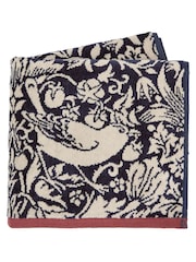 Morris & Co Blue Strawberry Thief Towel - Image 3 of 4