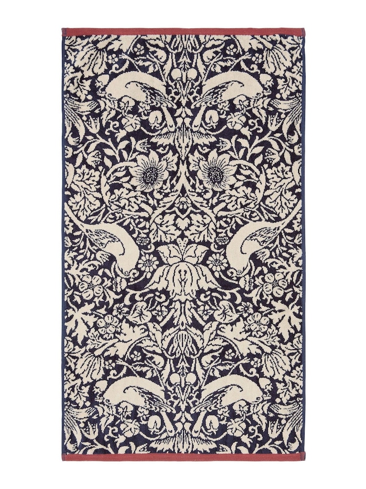 Morris & Co Blue Strawberry Thief Towel - Image 4 of 4