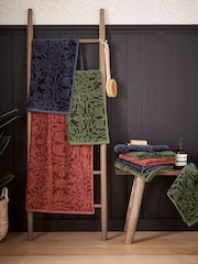 Morris & Co Blue St James Towel - Image 1 of 4