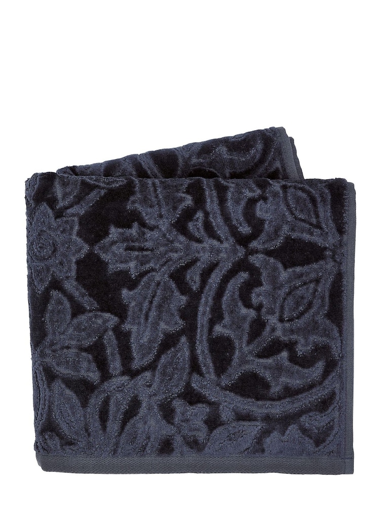 Morris & Co Blue St James Towel - Image 4 of 4