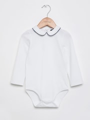 Trotters London Long Sleeve White Milo Piped Body - Image 1 of 3
