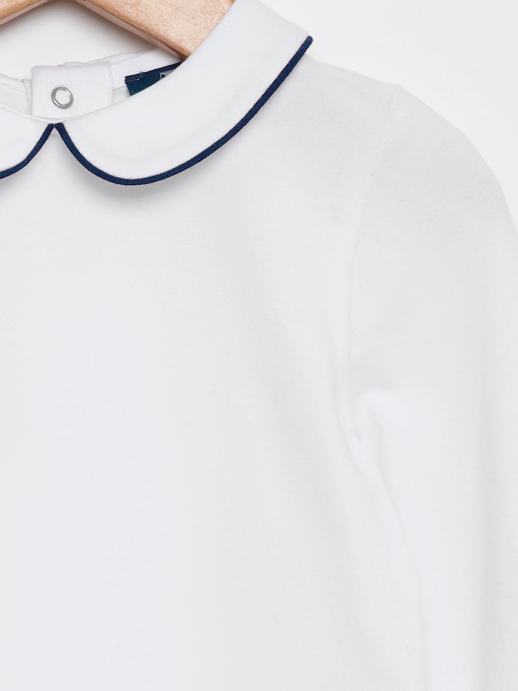 Trotters London Long Sleeve White Milo Piped Body - Image 3 of 3