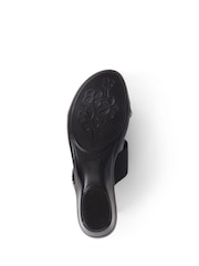 Pavers Black Smart Toe Post Sandals - Image 6 of 6