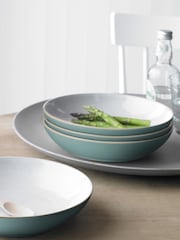 Denby 4 Piece Fern Green Elements Pasta Bowls Set - Image 1 of 3