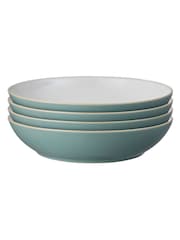 Denby 4 Piece Fern Green Elements Pasta Bowls Set - Image 2 of 3