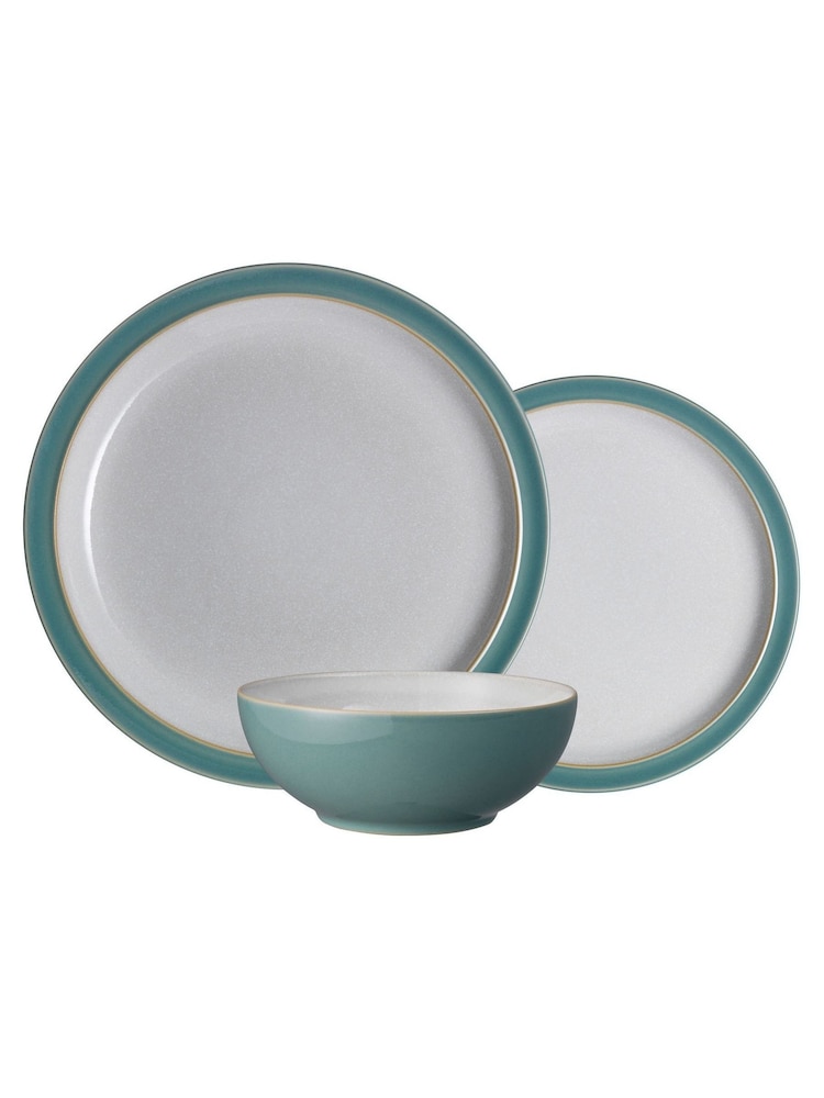 Denby 12 Piece Fern Green Elements Dinnerware Set - Image 2 of 2