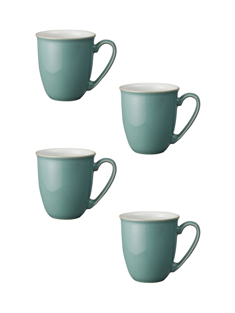 Denby Fern Green Elements Coffee Mugs Set - Image 2 of 3