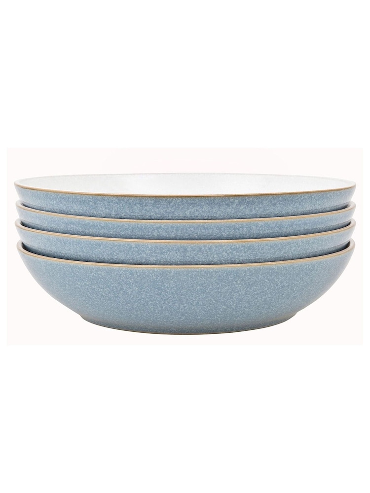 Denby 4 Piece Blue Elements Pasta Bowls Set - Image 3 of 3